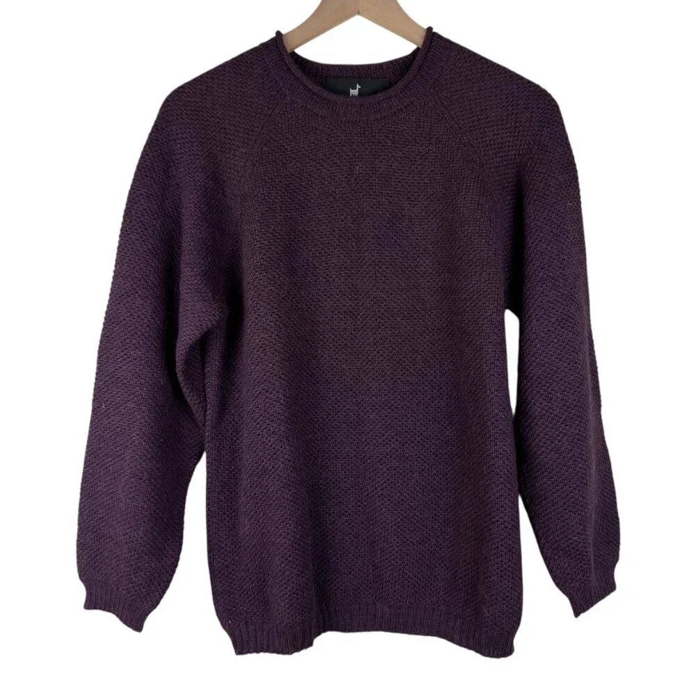 Peruvian Connection Vintage 100% Alpaca Crew Neck Sweater - Picture 1 of 4